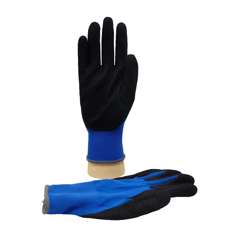 Guantes antideslizantes esmerilados de látex de nailon, 18 agujas, guantes de protección laboral transpirables y gruesos para trabajar - Image 6