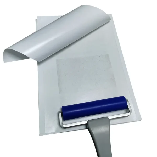 Precio barato 240x330 mm Eliminación de polvo Almohadilla adhesiva para sala limpia para rodillo adhesivo Rodillo adhesivo de silicona, Pluma de silicona