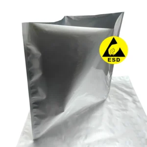 Bolsas de papel de aluminio de boca plana ESD de 60*60 cm, bolsa protectora de embalaje antiestático impermeable termosellada