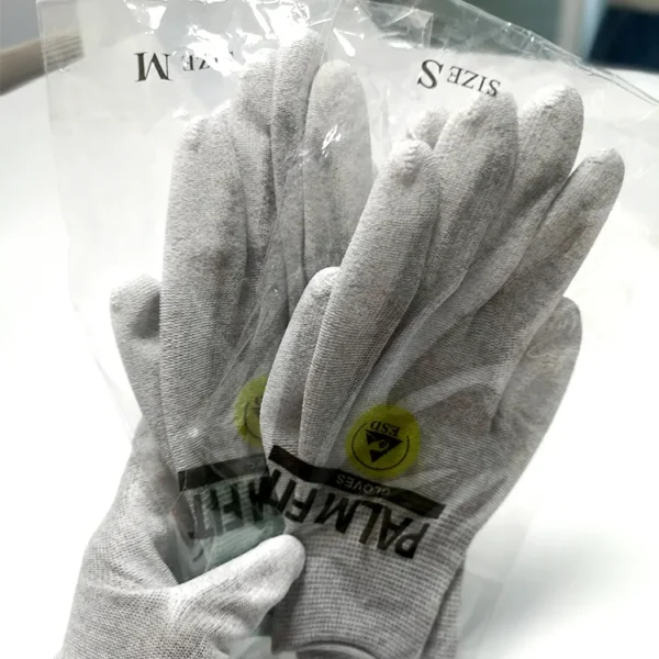 Guantes recubiertos antiestáticos ESD de seguridad de palma de PU de carbono de venta caliente para guantes recubiertos de PU industriales - Image 7