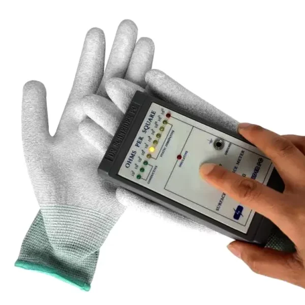 Guantes recubiertos antiestáticos ESD de seguridad de palma de PU de carbono de venta caliente para guantes recubiertos de PU industriales - Image 4