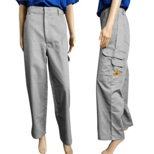 Pantalón antiestático ESD de laboratorio color gris OEM para talleres electrónicos Jack&Pants