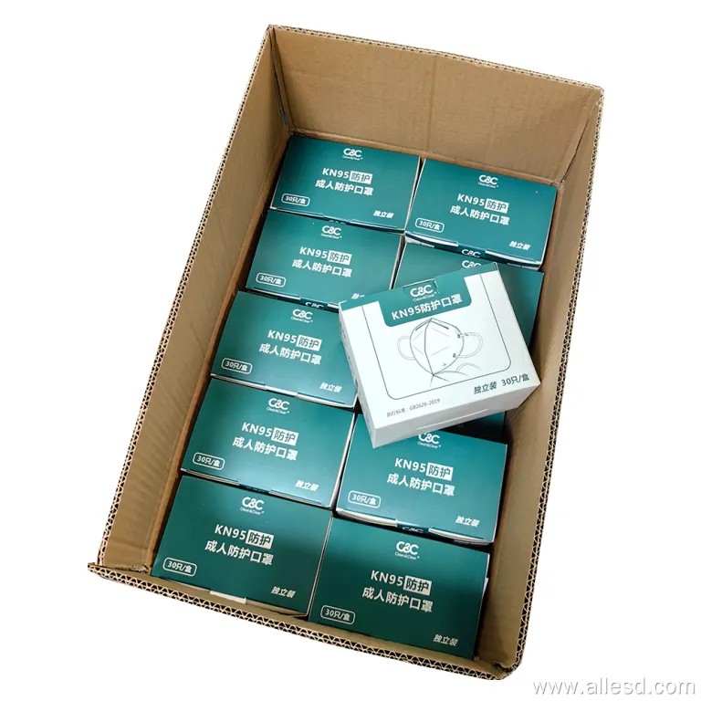 Máscara no tejida protectora personal disponible de la mascarilla KN95 de la estructura de 5 pisos N95 - Image 4