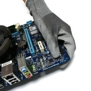 Guantes ESD antiestáticos resistentes a la corrosión de venta caliente para guantes industriales recubiertos de PU