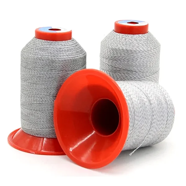 Hilo de coser antiestático ESD conductor gris para prendas de tela ESD Hilo de coser conductor ESD
