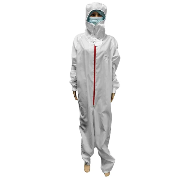 Overol de laboratorio de sala limpia de venta abierta de fábrica Ropa libre de polvo ESD con cinta mágica y puño elástico Ropa ESD - Image 2