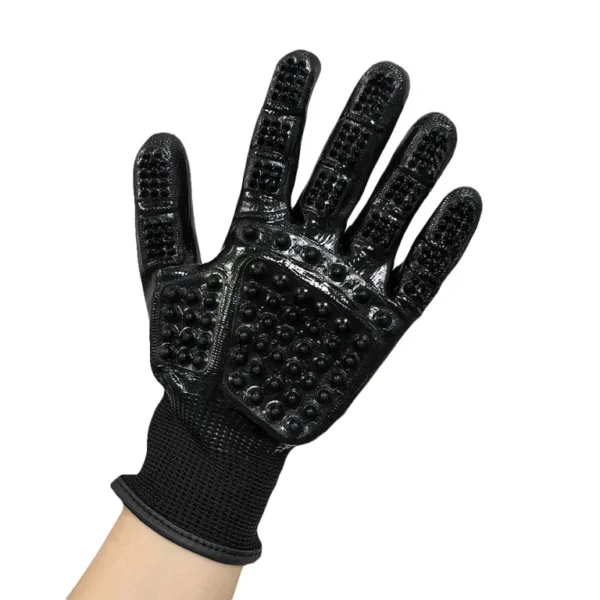 Guantes para el cuidado de mascotas, masaje, limpieza, peinado, removedor de pelo, guante de nitrilo para mascotas - Image 5