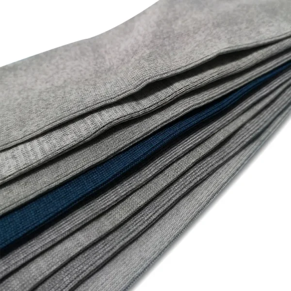 93% Poliéster 5% Spandex 2% Fibra de carbono Costilla de punto Tela antiestática ESD para puños ESD Ropa de sala limpia Tela de puño ESD - Image 5