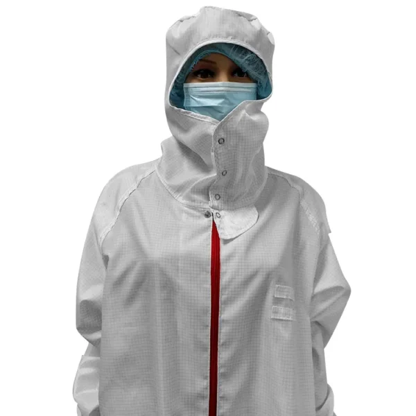 Overol de laboratorio de sala limpia de venta abierta de fábrica Ropa libre de polvo ESD con cinta mágica y puño elástico Ropa ESD - Image 5