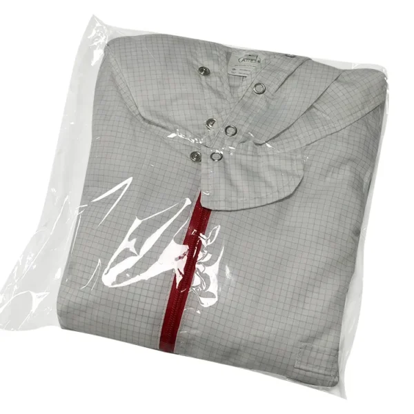 Overol de laboratorio de sala limpia de venta abierta de fábrica Ropa libre de polvo ESD con cinta mágica y puño elástico Ropa ESD - Image 6