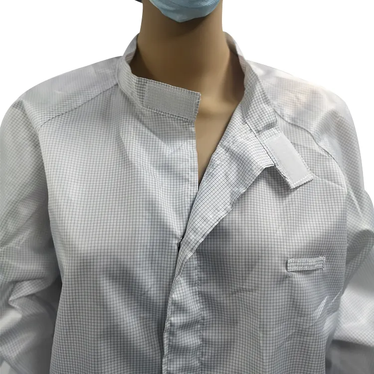 Bata de ropa ESD de rejilla antiestática multicolor para sala blanca de varios tamaños para bata de áreas EPA - Image 3