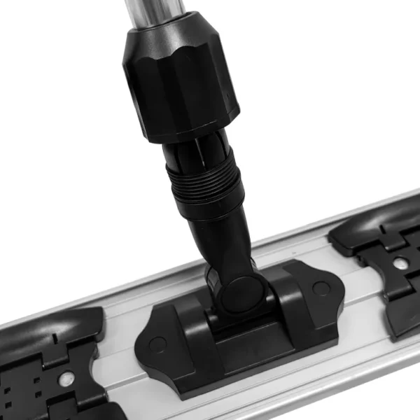 Trapeador plano de aluminio purificado sin polvo antiestático ESD industrial del paño de la fregona de la microfibra del recinto limpio - Image 5