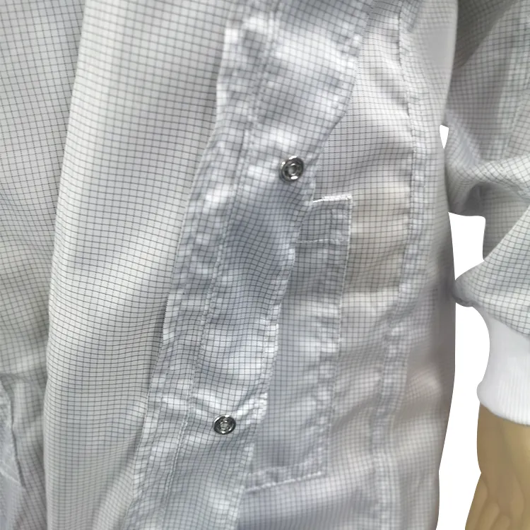 Bata de ropa ESD de rejilla antiestática multicolor para sala blanca de varios tamaños para bata de áreas EPA - Image 6