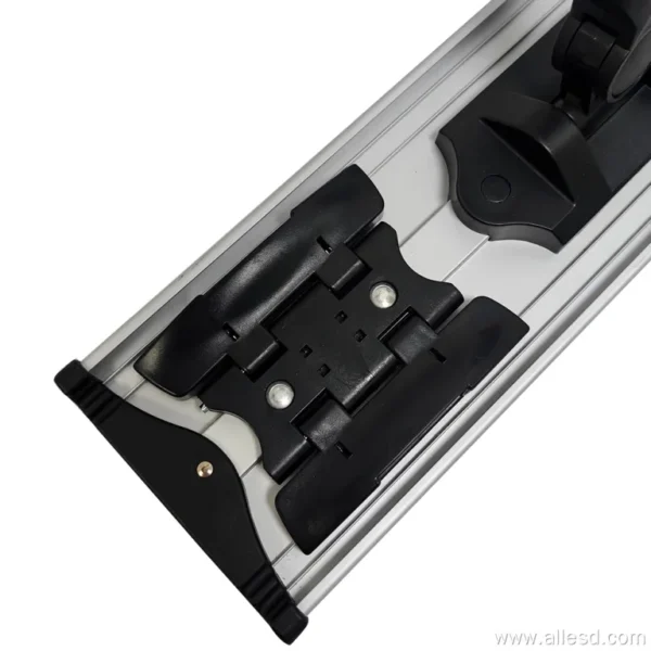 Trapeador plano de aluminio purificado sin polvo antiestático ESD industrial del paño de la fregona de la microfibra del recinto limpio - Image 3