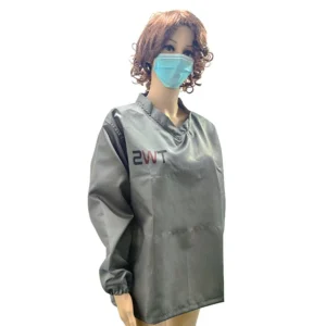 Ropa de sala limpia de alta calidad Chaqueta ESD Abrigos antiestáticos con bata de cuello alto