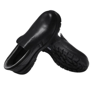 Material de cuero superior de excelente calidad PU Inyección de doble densidad ESD Mam Zapato de mujer con punta de acero Zapatos de seguridad ESD