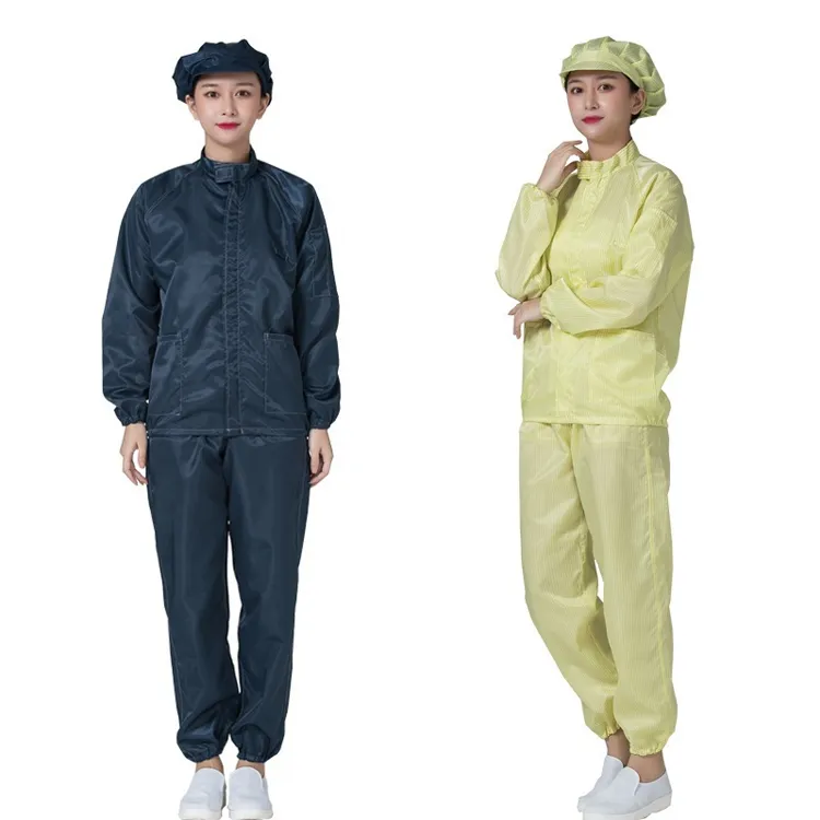 Overol antiestático ESD lavable sin polvo para laboratorio de sala limpia Overol de traje de trabajo dividido - Image 3