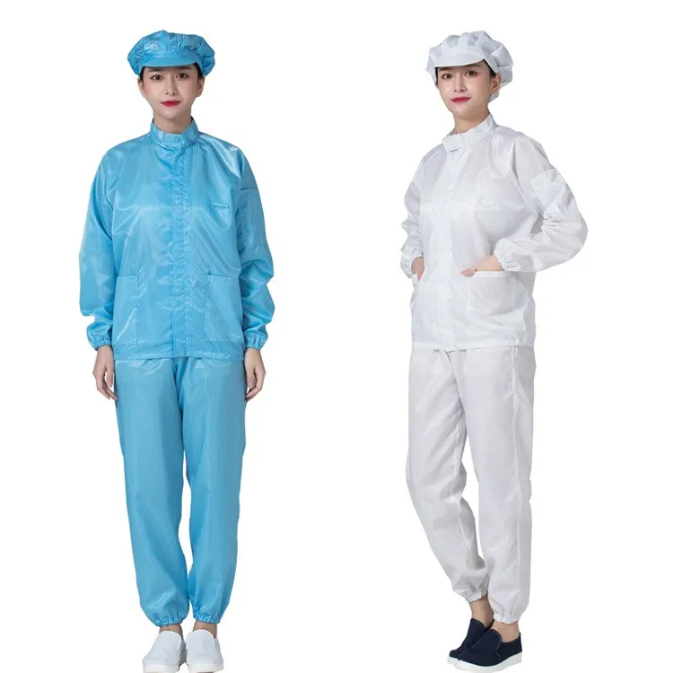 Overol antiestático ESD lavable sin polvo para laboratorio de sala limpia Overol de traje de trabajo dividido - Image 4