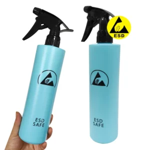 Botella pulverizadora antiestática azul de 500ml, botella con boquilla de solución plástica solvente EPA para laboratorio de sala limpia