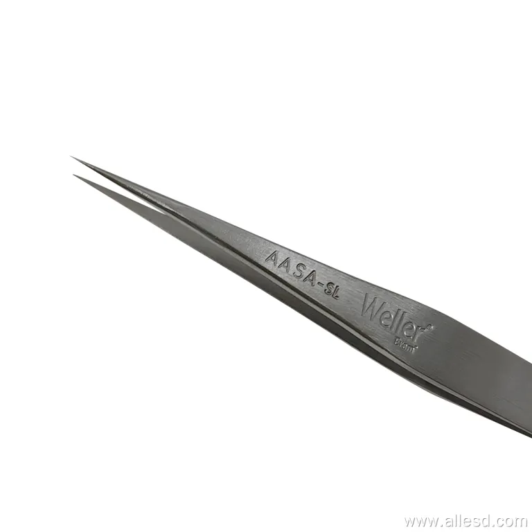Pinzas Weller Erem Aasa de 125 mm con extremo recto puntiagudo Pinzas de acero inoxidable resistentes al ácido diamagnético de 0,4 mm - Image 4