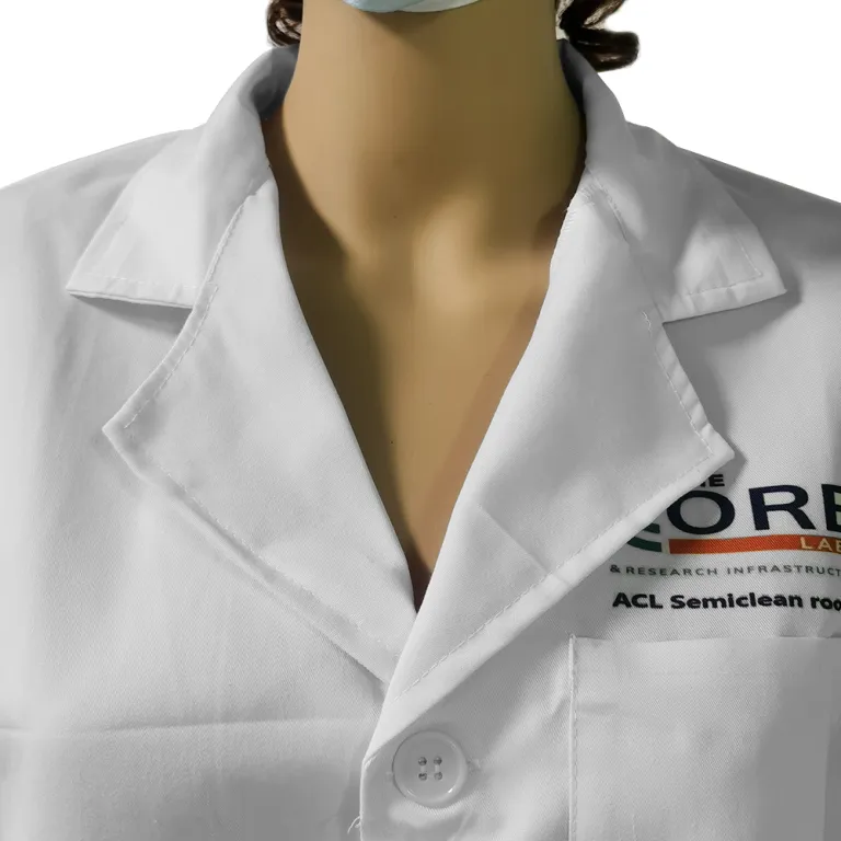 Bata de trabajo para la industria alimentaria, sin pelusa, 65% poliéster + 35% algodón - Image 4