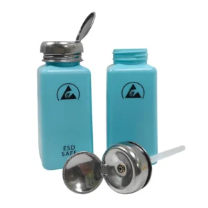 Dispensador de solvente de plástico ESD IPA 8OZ (aproximadamente 240 ml) Dispensador antiestático Botella de alcohol