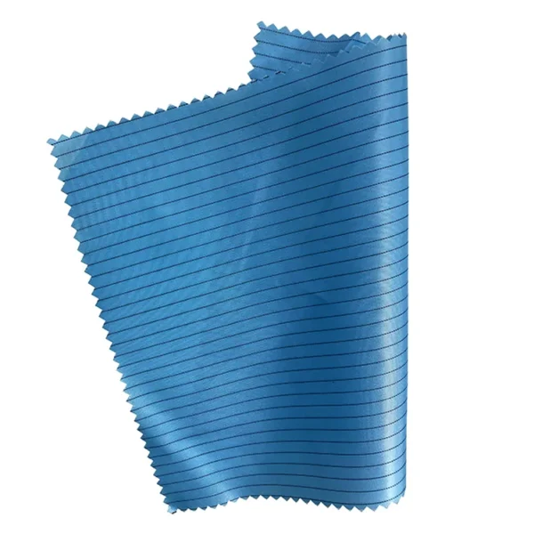 Overol antiestático ESD para salas limpias y tela protectora 60 pulgadas de ancho 99% poliéster 1% fibra de carbono - Image 4