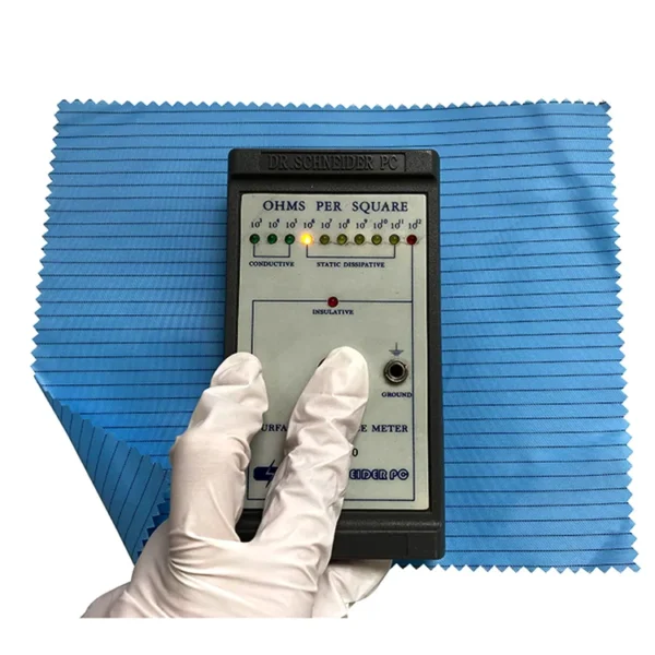 Overol antiestático ESD para salas limpias y tela protectora 60 pulgadas de ancho 99% poliéster 1% fibra de carbono - Image 3